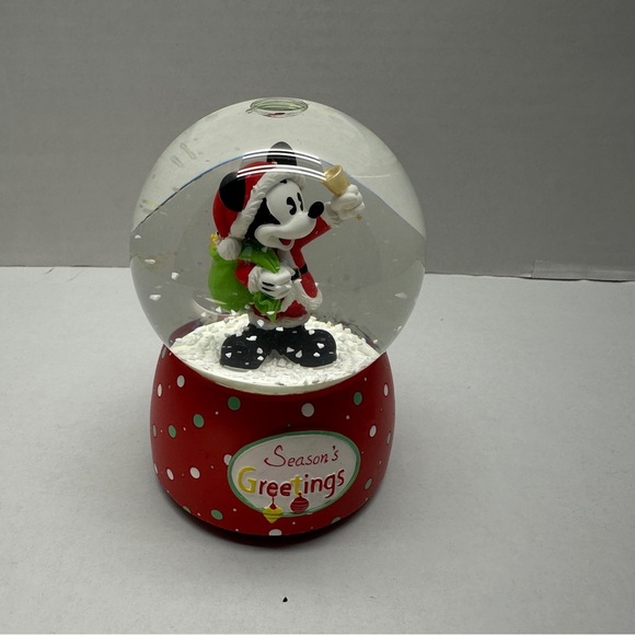 Other - Mickey Mouse Holiday Snow Globe